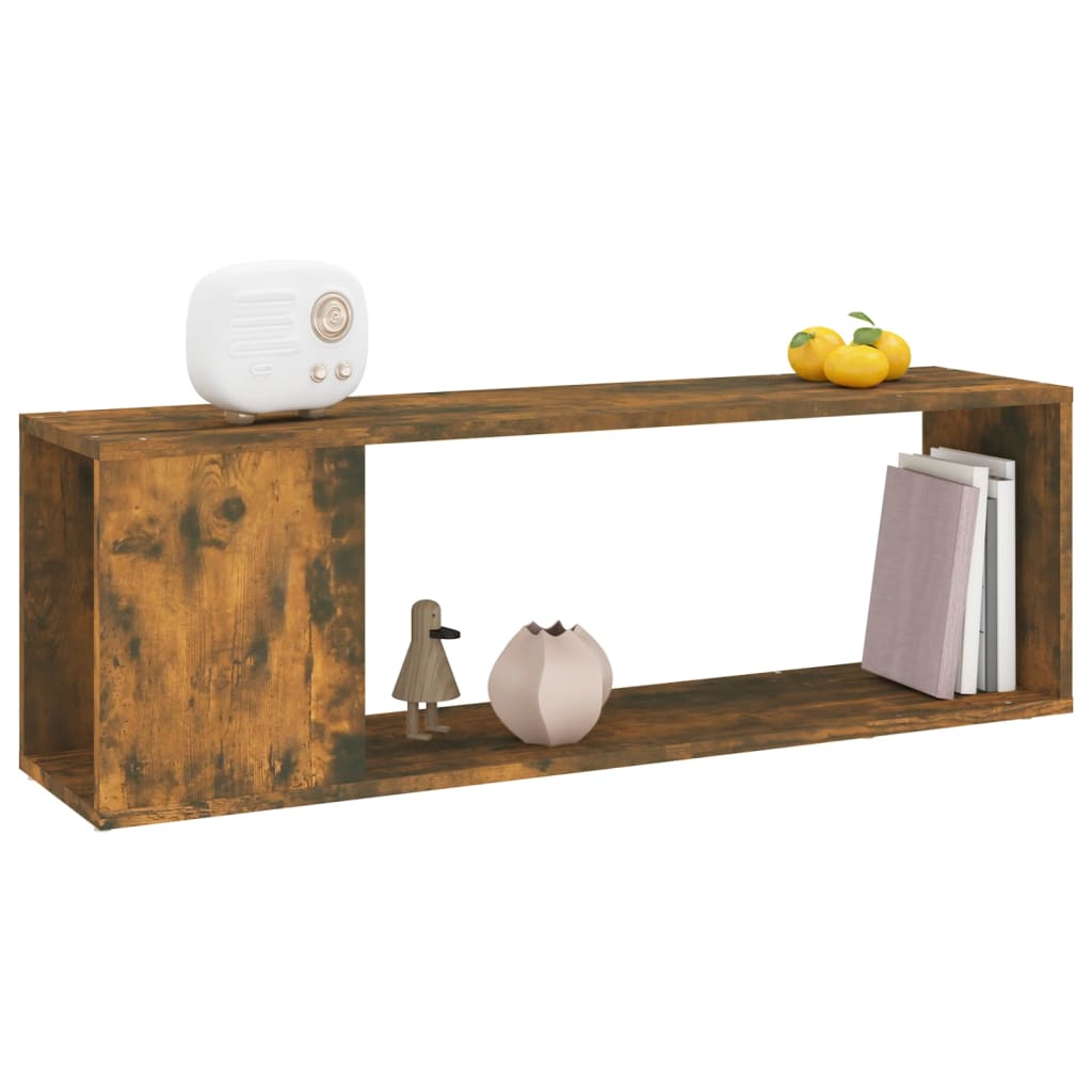 Tv-Benk Røkt Eik 100X24X32 Cm Konstruert Tre