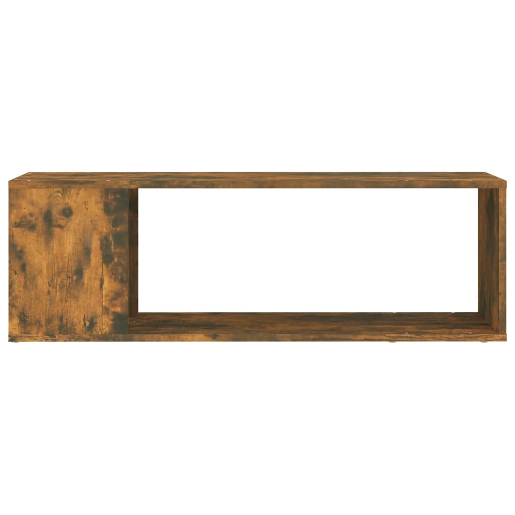 Tv-Benk Røkt Eik 100X24X32 Cm Konstruert Tre