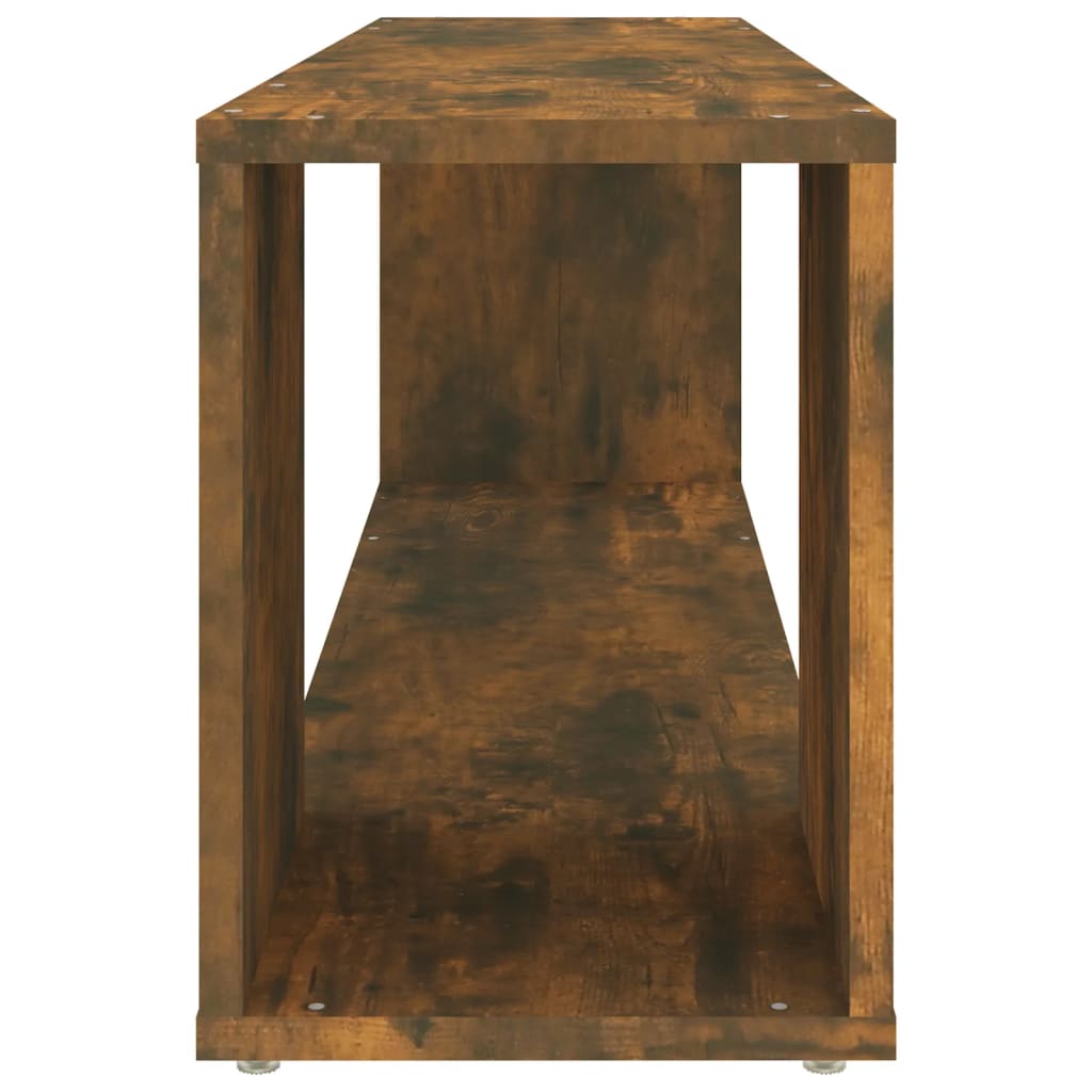 Tv-Benk Røkt Eik 100X24X32 Cm Konstruert Tre