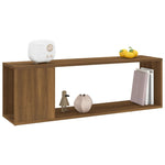 Tv-Benk Brun Eik 100X24X32 Cm Konstruert Tre