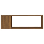 Tv-Benk Brun Eik 100X24X32 Cm Konstruert Tre