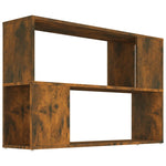 Bokhylle Røkt Eik 100X24X63 Cm Konstruert Tre