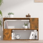 Bokhylle Røkt Eik 100X24X63 Cm Konstruert Tre
