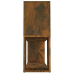 Bokhylle Røkt Eik 100X24X63 Cm Konstruert Tre
