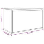 Gangbenk 80X40X45 Cm Røkt Eik Konstruert Tre
