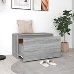 Gangbenk 80X40X45 Cm Grå Sonoma Konstruert Tre