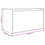 Gangbenk 80X40X45 Cm Grå Sonoma Konstruert Tre