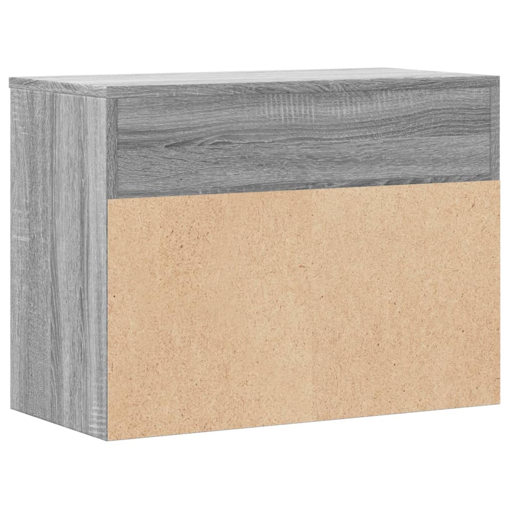 Skobenk Grå Sonoma 60X30X45 Cm Konstruert Tre