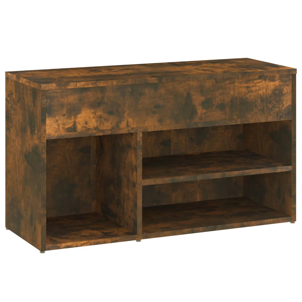 Skobenk Røkt Eik 80X30X45 Cm Konstruert Tre