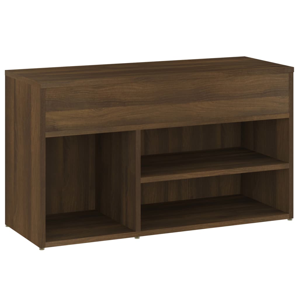 Skobenk Brun Eik 80X30X45 Cm Konstruert Tre