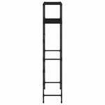 Hylle For Vaskemaskin 2 Lag Svart 69X28X143 Cm Jern