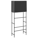 Hylle Til Vaskemaskin 2 Etasjer Svart 71X29,5X170,5 Cm Jern