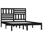 Sengeramme Svart Heltre Furu 140X190 Cm