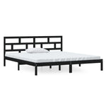 Sengeramme Svart Heltre Furu 140X190 Cm