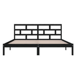 Sengeramme Svart Heltre Furu 140X190 Cm