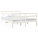 Sengeramme Hvit Heltre Furu 140X190 Cm