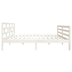 Sengeramme Hvit Heltre Furu 140X190 Cm