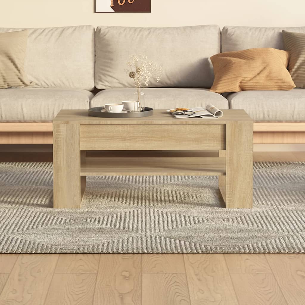 Salongbord Sonoma Eik 102X55X45 Cm Konstruert Tre
