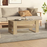 Salongbord Sonoma Eik 102X55X45 Cm Konstruert Tre