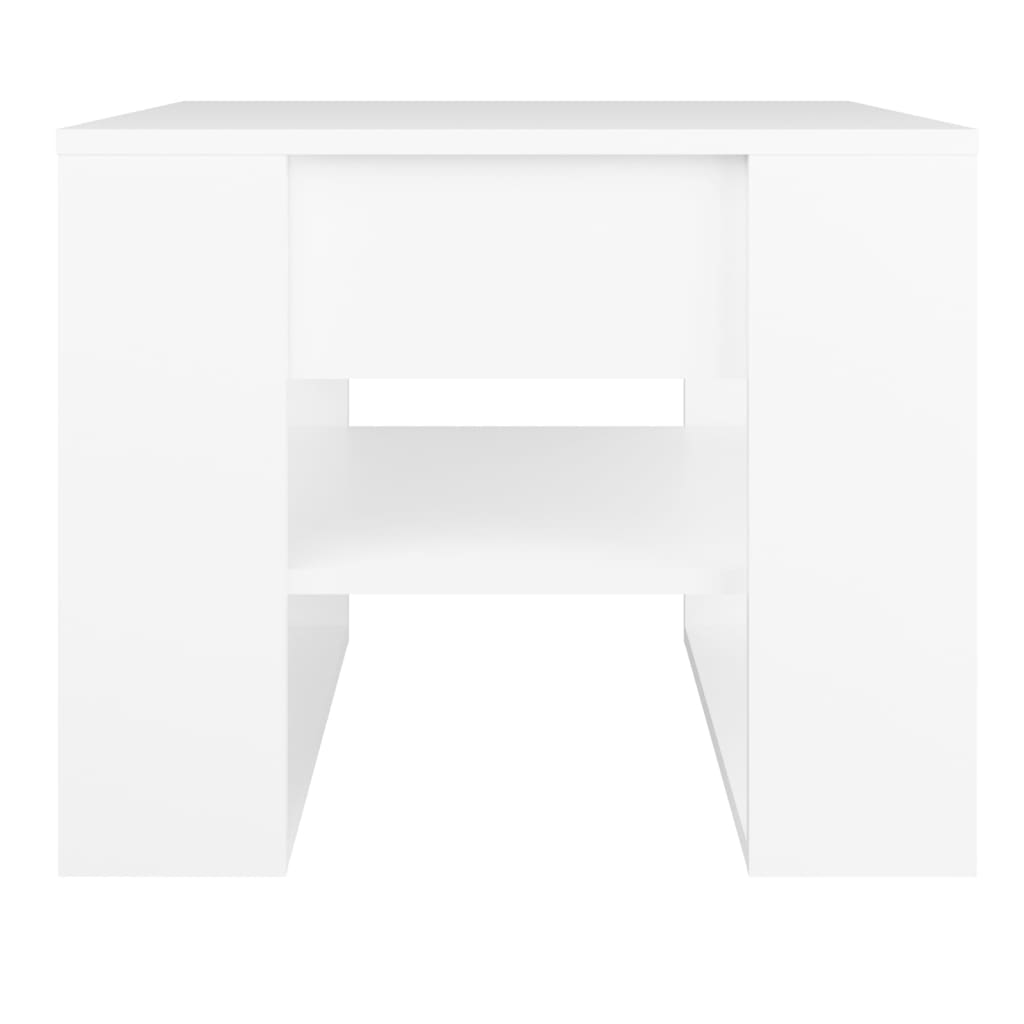Salongbord Hvit 55,5X55X45 Cm Konstruert Tre