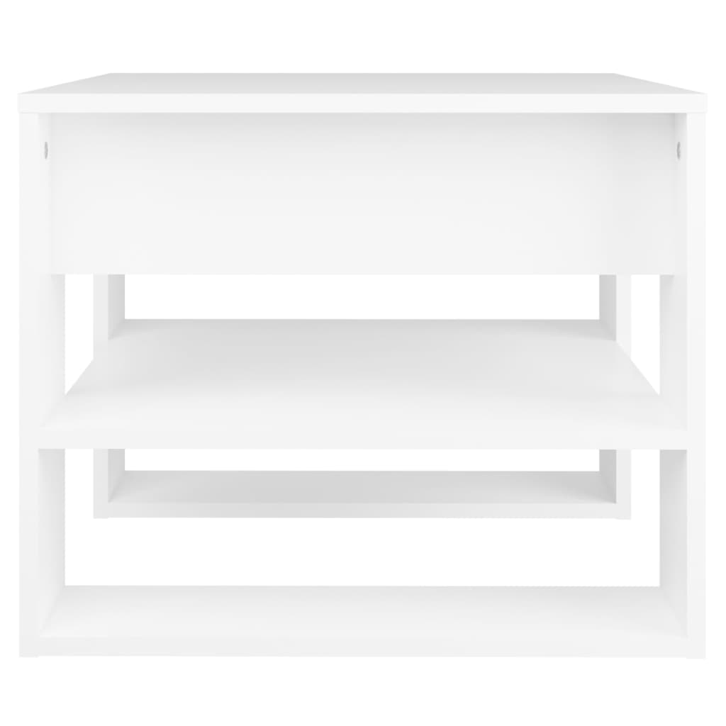Salongbord Hvit 55,5X55X45 Cm Konstruert Tre