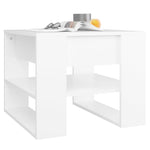 Salongbord Hvit 55,5X55X45 Cm Konstruert Tre
