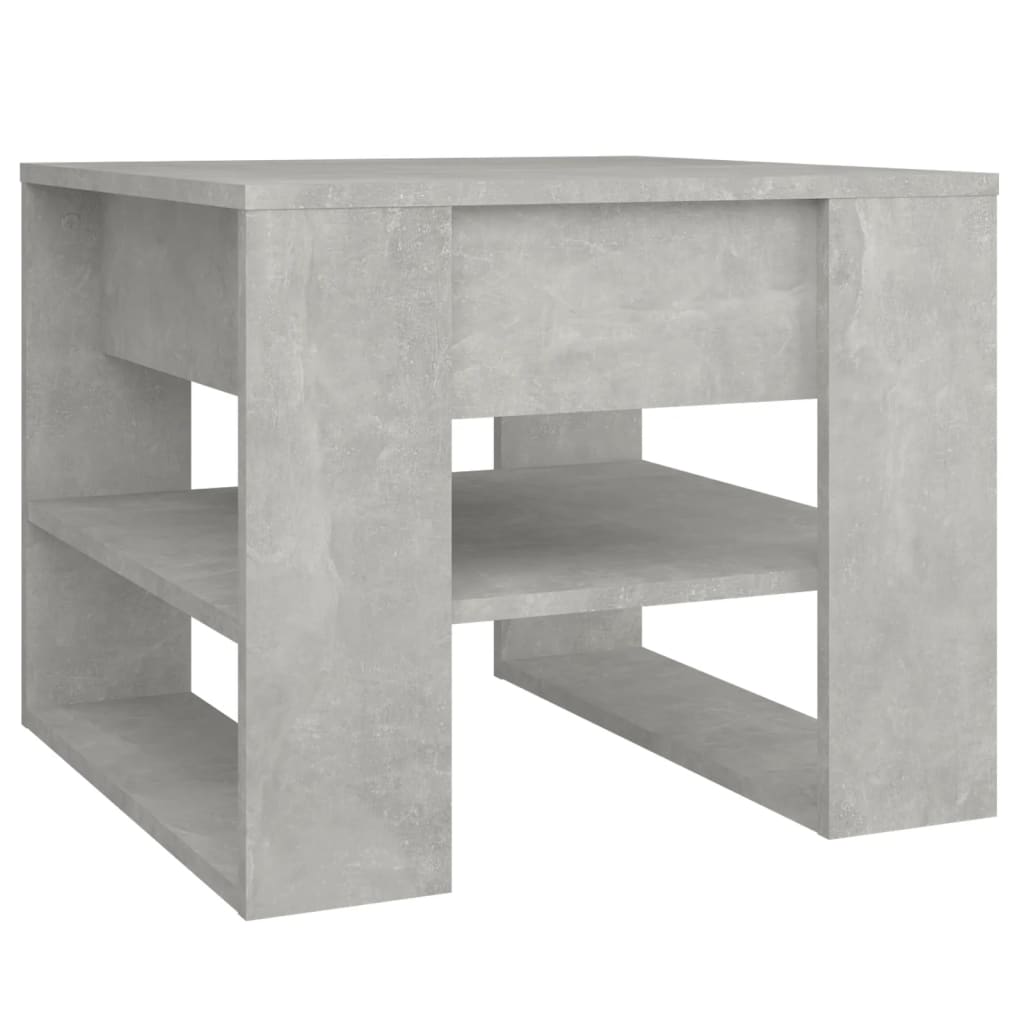 Salongbord Betonggrå 55,5X55X45 Cm Konstruert Tre