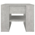 Salongbord Betonggrå 55,5X55X45 Cm Konstruert Tre