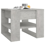 Salongbord Betonggrå 55,5X55X45 Cm Konstruert Tre