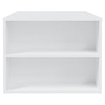 Salongbord Hvit 102X55X42 Cm Konstruert Tre