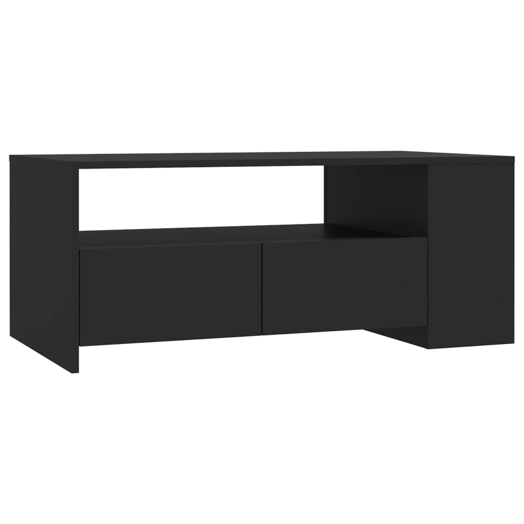 Salongbord Svart 102X55X42 Cm Konstruert Tre