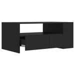 Salongbord Svart 102X55X42 Cm Konstruert Tre