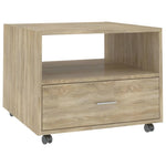 Salongbord Sonoma Eik 55X55X40 Cm Konstruert Tre