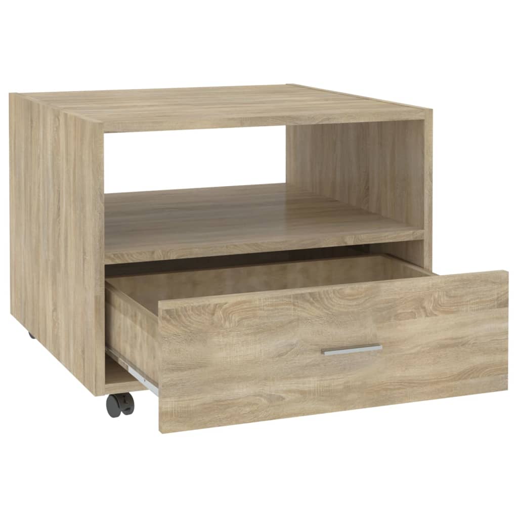 Salongbord Sonoma Eik 55X55X40 Cm Konstruert Tre