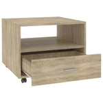Salongbord Sonoma Eik 55X55X40 Cm Konstruert Tre