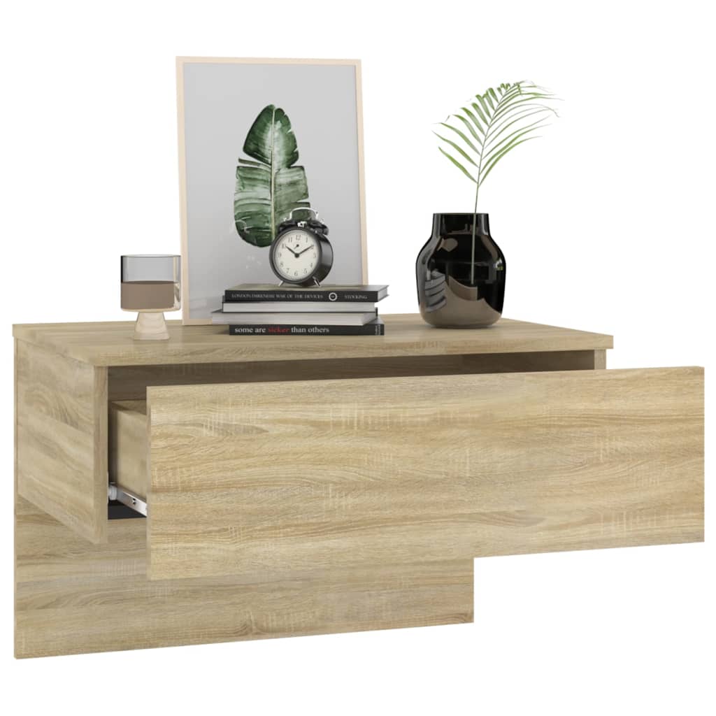 Veggmontert Nattbord Sonoma Oak