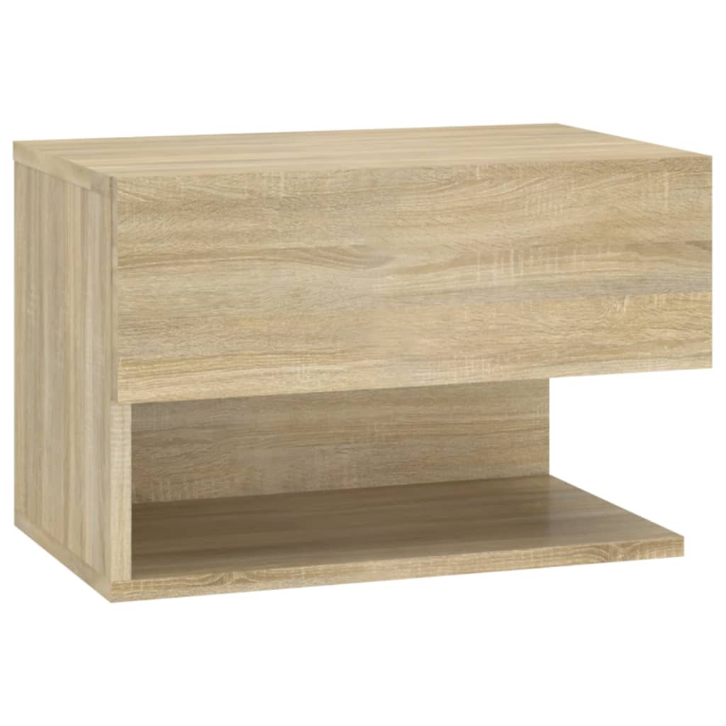 Veggmontert Nattbord Sonoma Oak