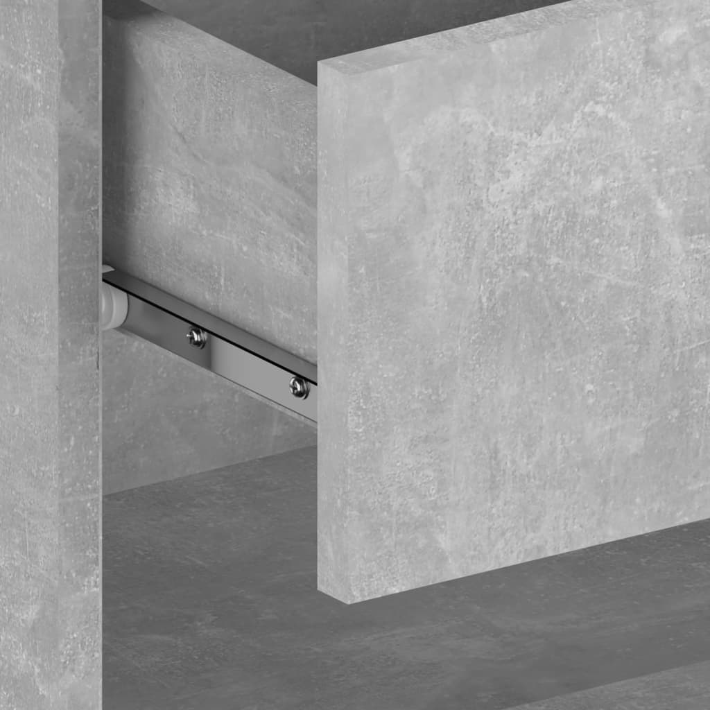Veggmonterte Nattbord 2 Stk Betonggrå