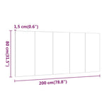 Sengegavl Sonoma Eik 200X1,5X80 Cm Konstruert Tre