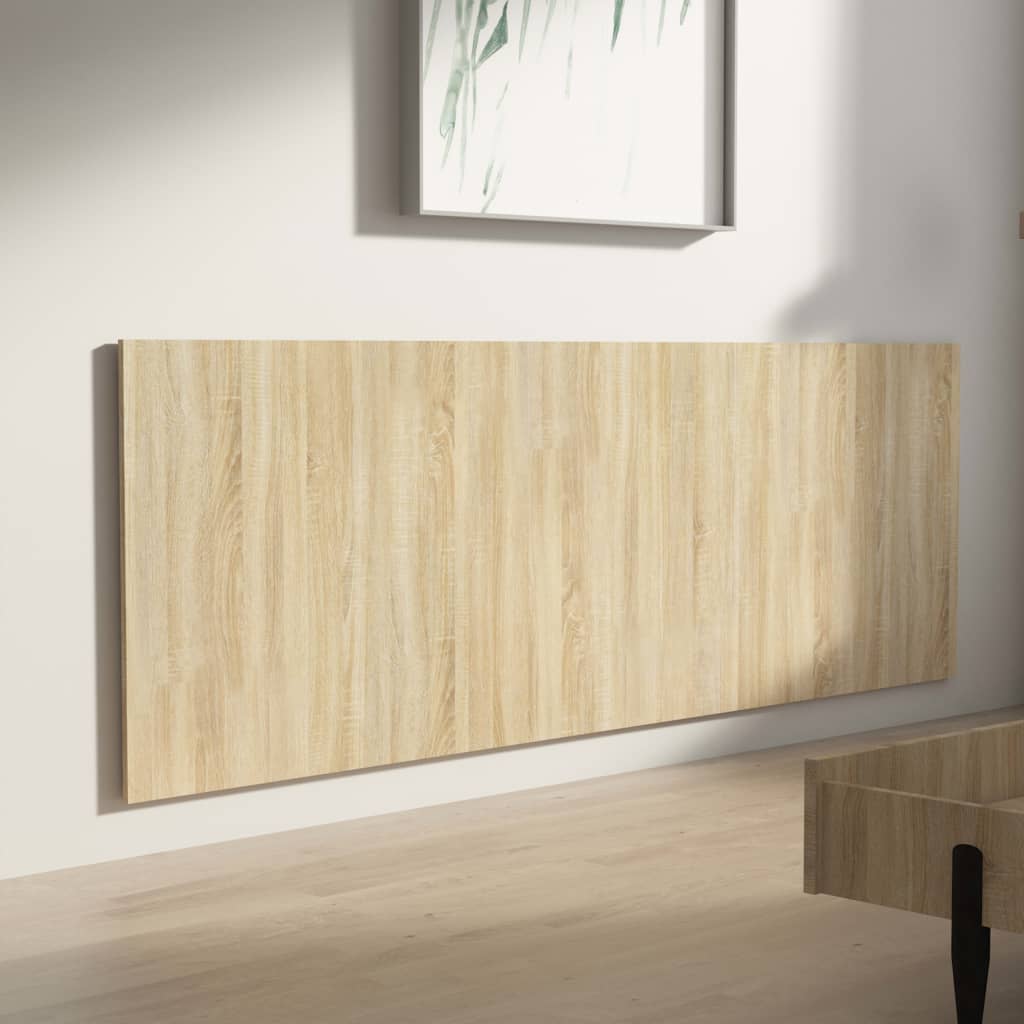 Veggmontert Sengegavl Sonoma Eik 240X1,5X80 Cm Konstruert Tre