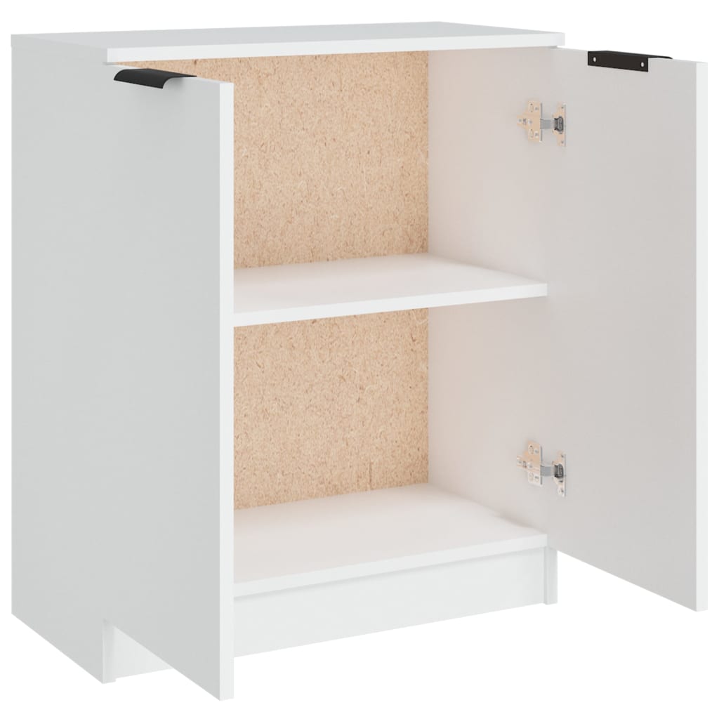 Skjenk Hvit 60X30X70 Cm Konstruert Tre