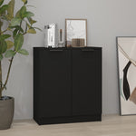 Skjenk Svart 60X30X70 Cm Konstruert Tre