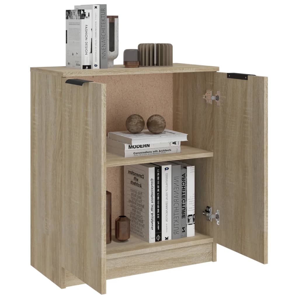 Skjenk Sonoma Eik 60X30X70 Cm Konstruert Tre