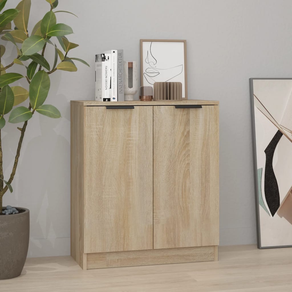 Skjenk Sonoma Eik 60X30X70 Cm Konstruert Tre