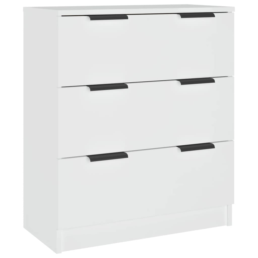 Skjenk Hvit 60X30X70 Cm Konstruert Tre