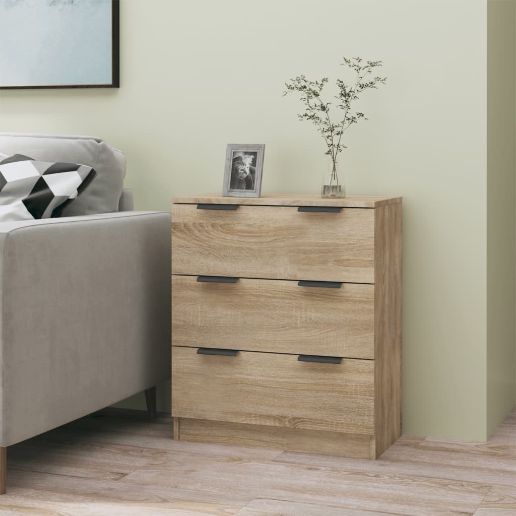 Skjenk Sonoma Eik 60X30X70 Cm Konstruert Tre