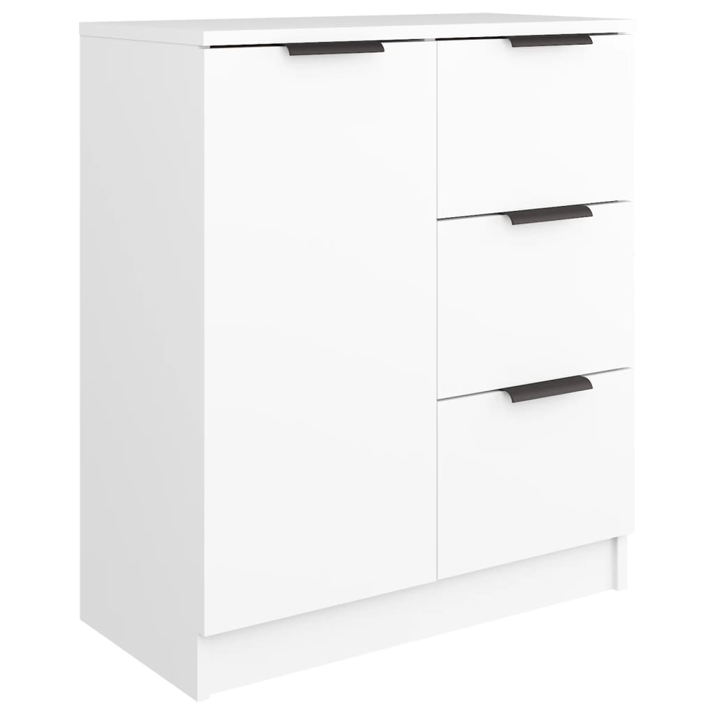Skjenk Hvit 60X30X70 Cm Konstruert Tre
