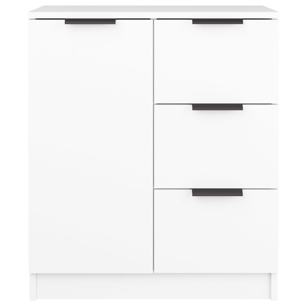 Skjenk Hvit 60X30X70 Cm Konstruert Tre