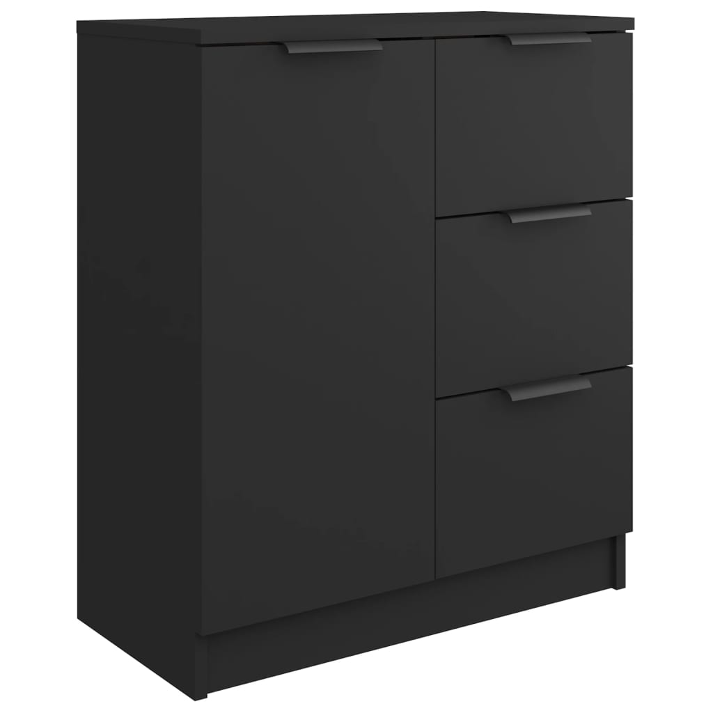 Sidebord Svart 60X30X70 Cm Konstruert Tre