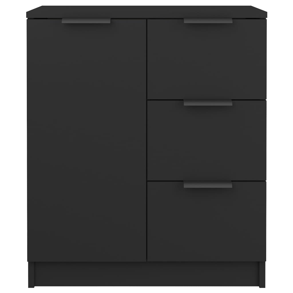 Sidebord Svart 60X30X70 Cm Konstruert Tre